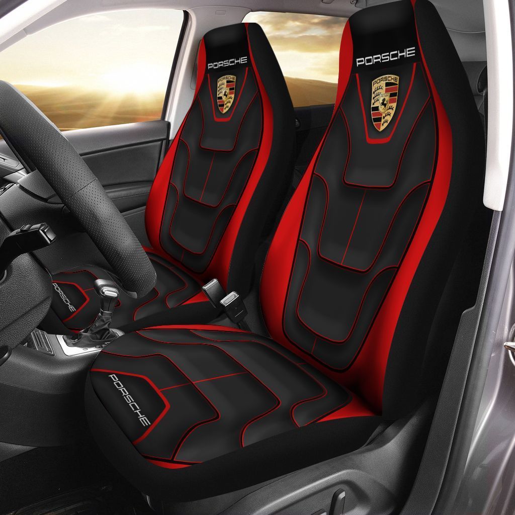 Porsche Lph-Ht Car Seat Cover (Set Of 2) Ver 2 (Red)