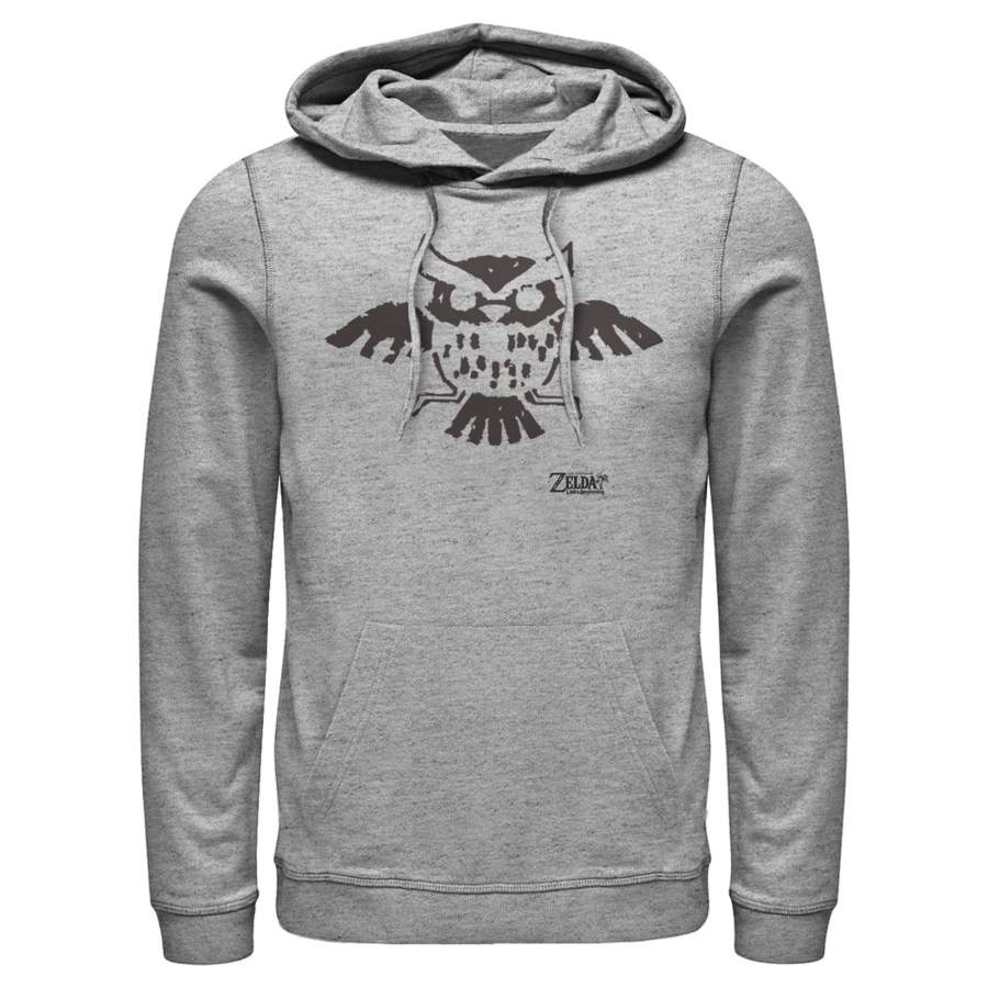 Nintendo Men’s Legend of Zelda Link’s Awakening Owl Hieroglyphic  Lightweight Hoodie