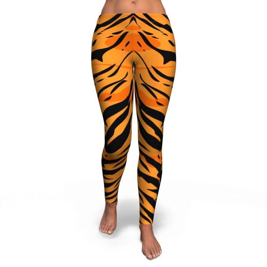 Tiger Pattern Print Pattern Women Leggings