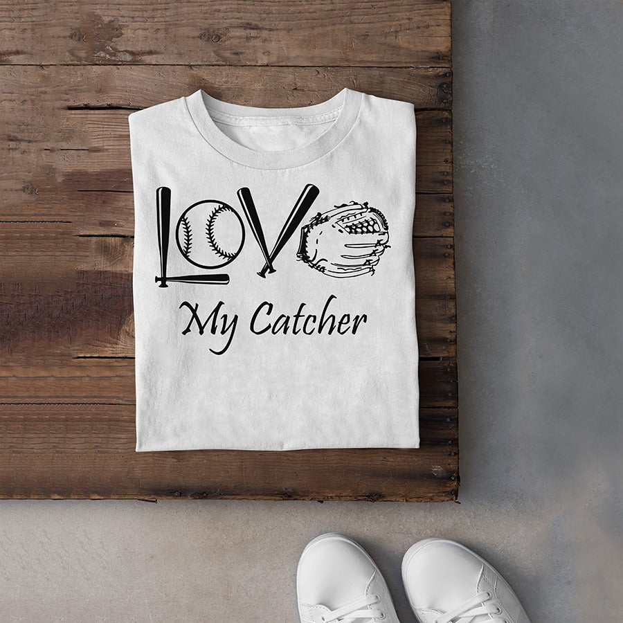 Softball Love My Catcher Standard Men T-Shirt