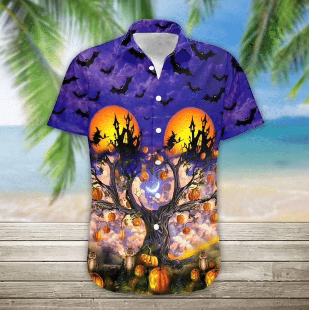 Halloween Pumpkin Hawaii Shirt Hawaii Aloha Ha47136