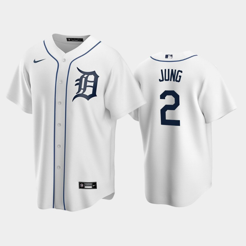 2022-23 Draft Detroit Tigers Jace Jung 2 White Home Jersey