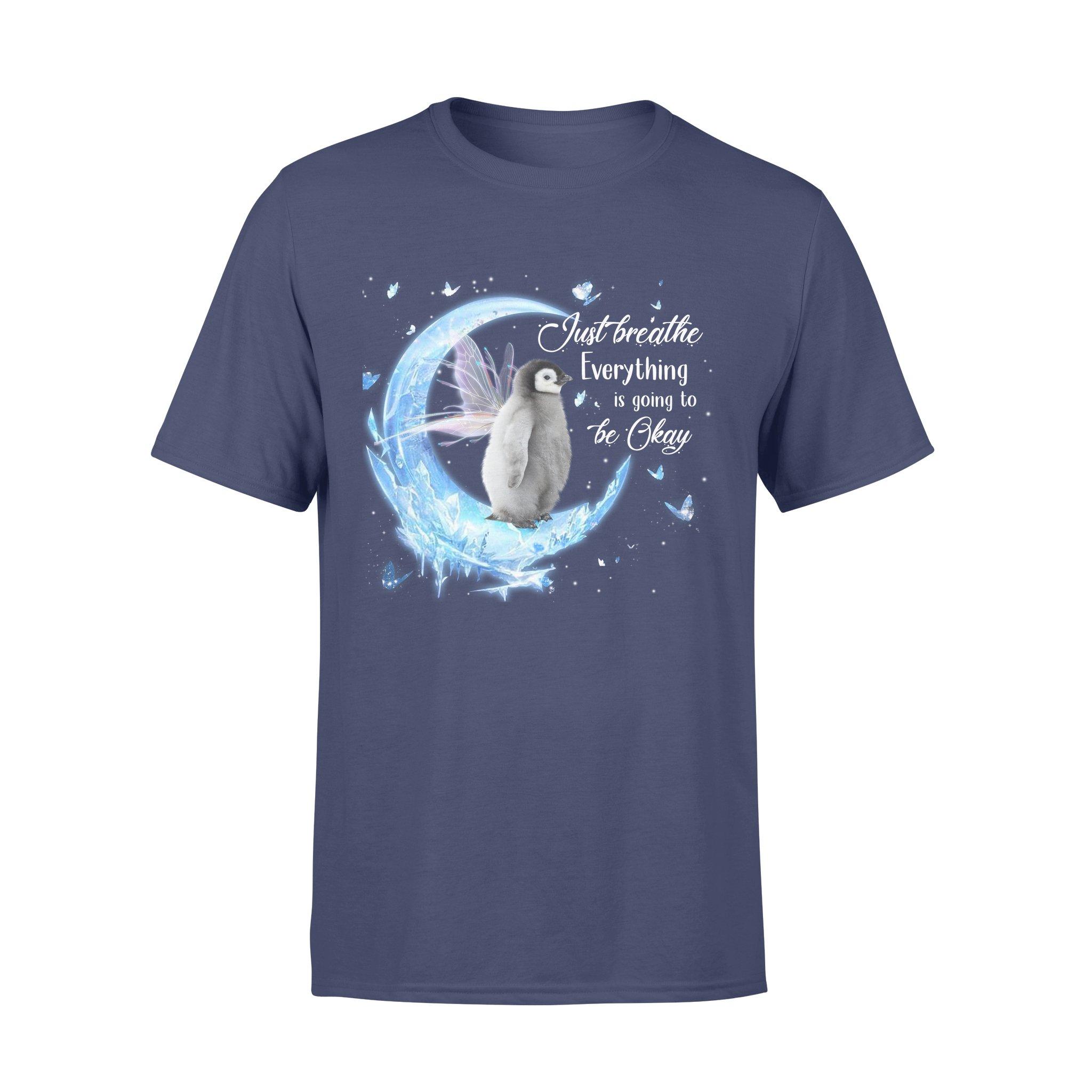 Fairy moon & penguin with the wing – Standard T-shirt, Gift for you, gift for her, gift for him, gift for penguin lover