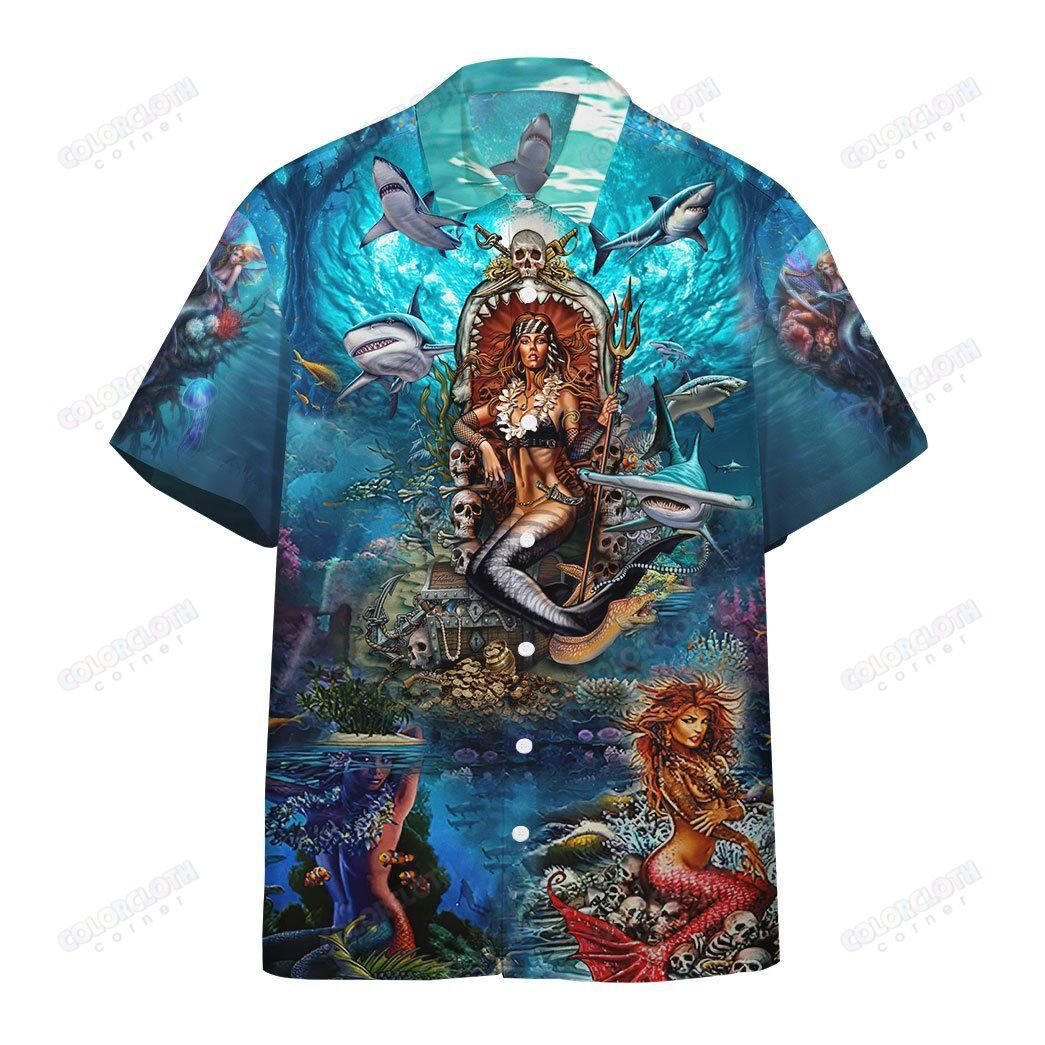 Beautiful Mermaid In The Ocean Hawaiian Shirt Ha13964