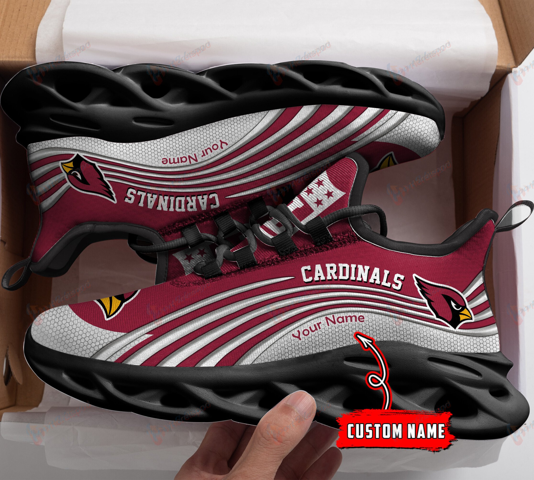 Arizona Cardinals Personalized Yezy Running Sneakers 183