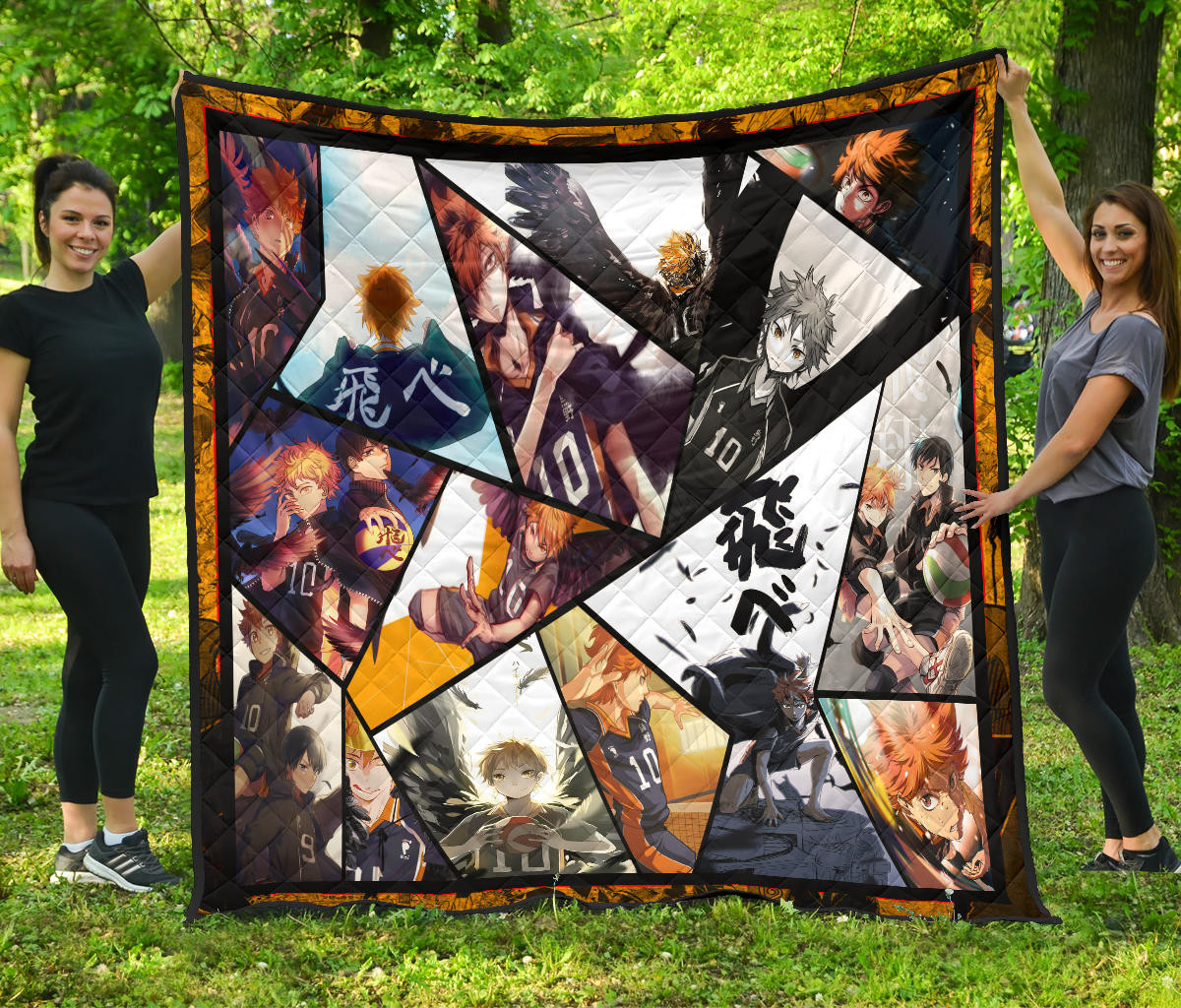 Shoyo Hinata Haikyuu Premium Quilt Blanket Anime Home Decor Custom For Fans Na041401