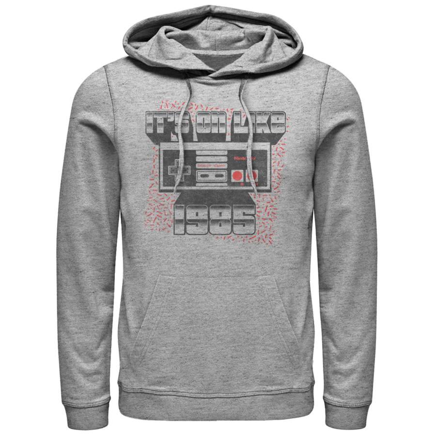 Nintendo Men’s NES Controller on Like 1985  Lightweight Hoodie