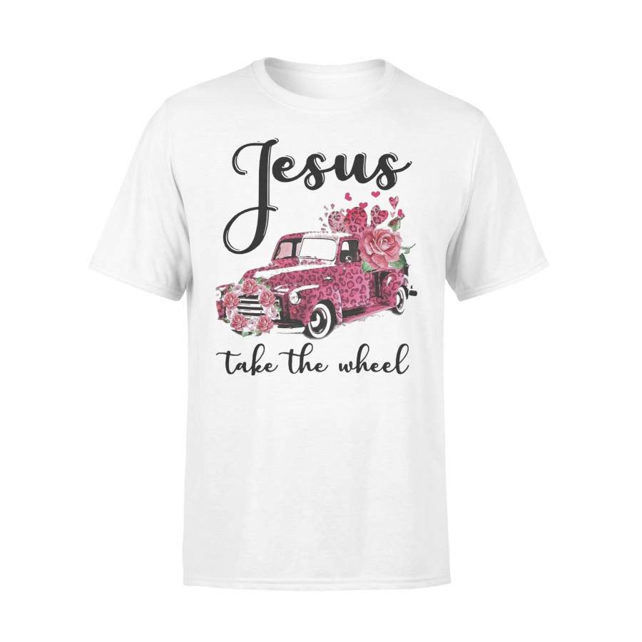 Jesus Take The Wheel Flowers Car Shirt