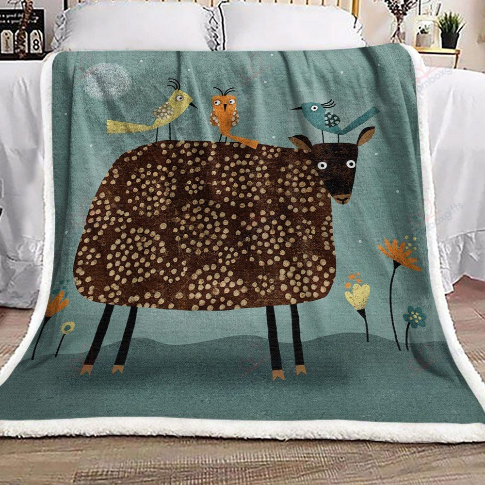 Animal Bird And Deer GS-CL-LD2906 Fleece Blanket