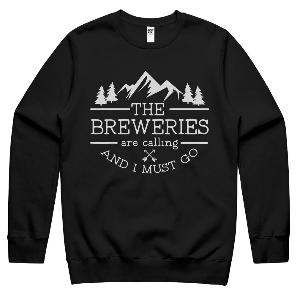 The Beer Breweries Are Calling And I Must Go Craft Beer Gift Crewneck Sweatshirt