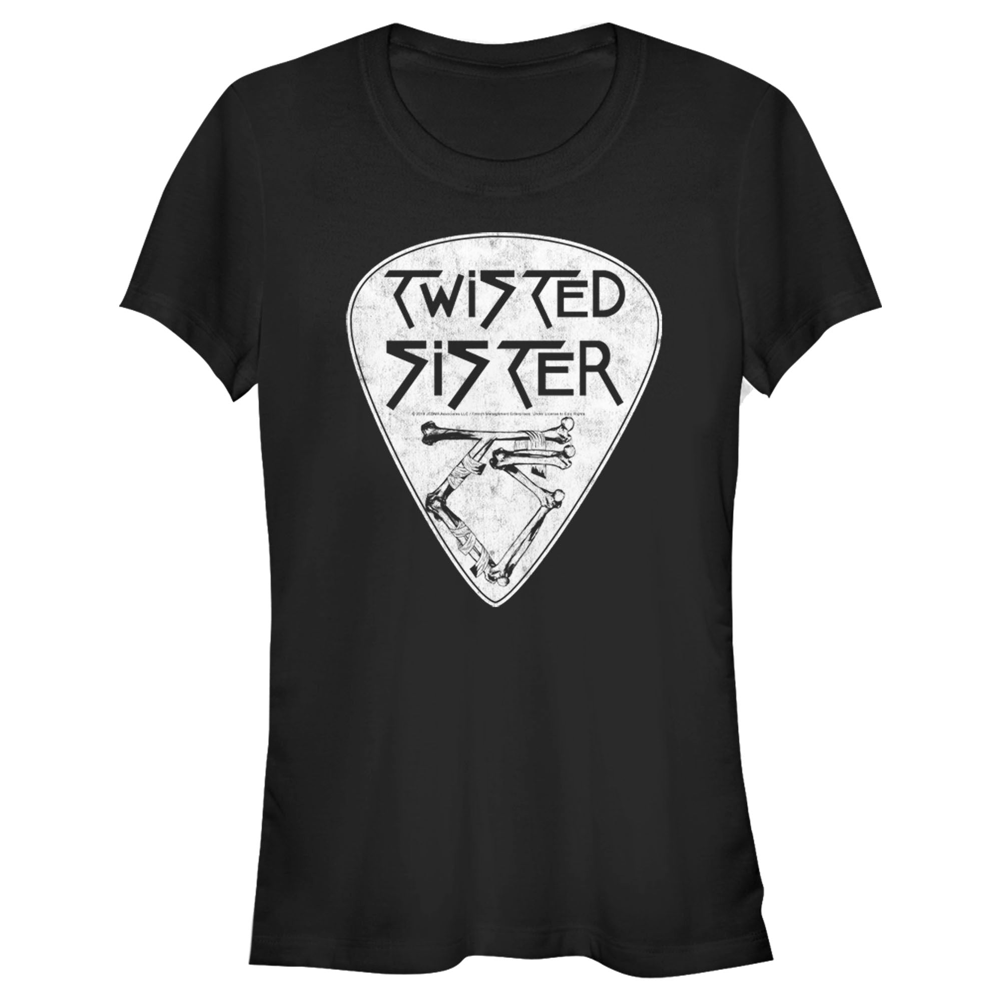 Twisted Sister Junior’S Guitar Pick Logo  T-Shirt