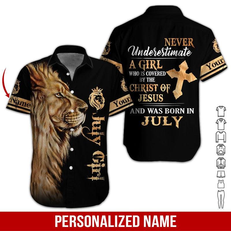 July Girl Custom Name Hawaii Shirt For Men Women Ha55112