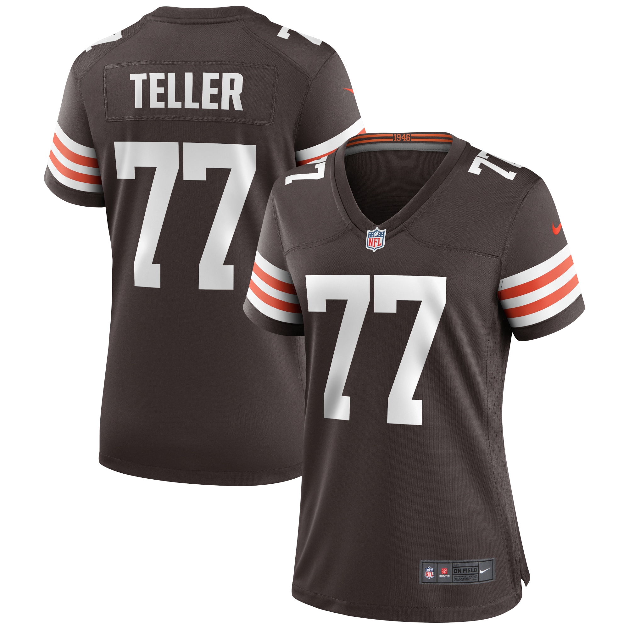 Women’s Cleveland Browns Wyatt Teller Brown Game Jersey