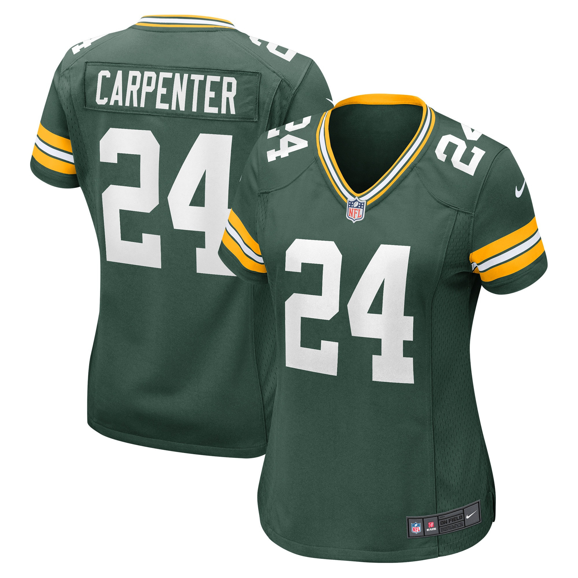 Tariq Carpenter Green Bay Packers Womens Player Game Jersey – Green NFL