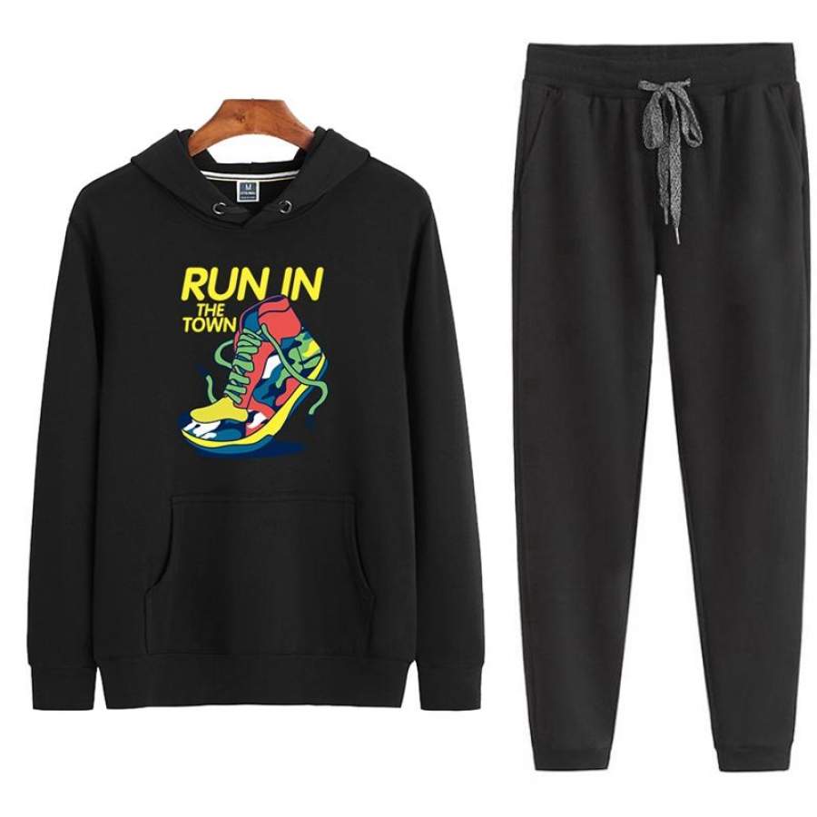Hoodie and Pants Set Sports Outfit Autumn Outfit Winter Outfit Hoodie and Pants for Adult