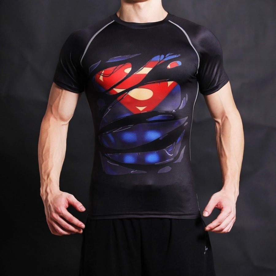 Superman Alter Ego Black Compression Shirts – Kabusvuya