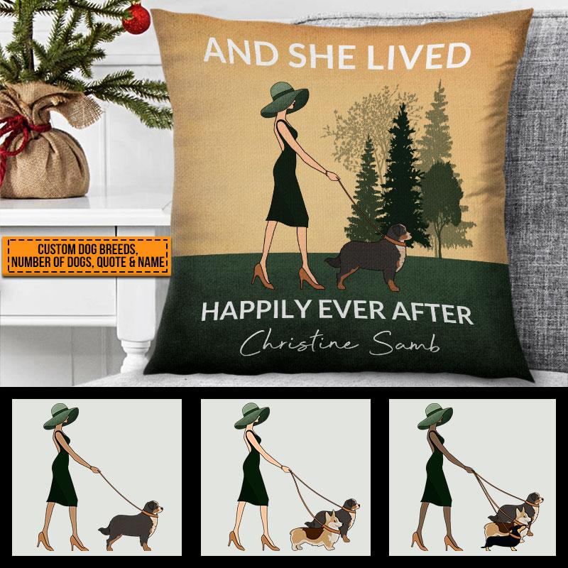Personalized Dog Mom Custom Pillow
