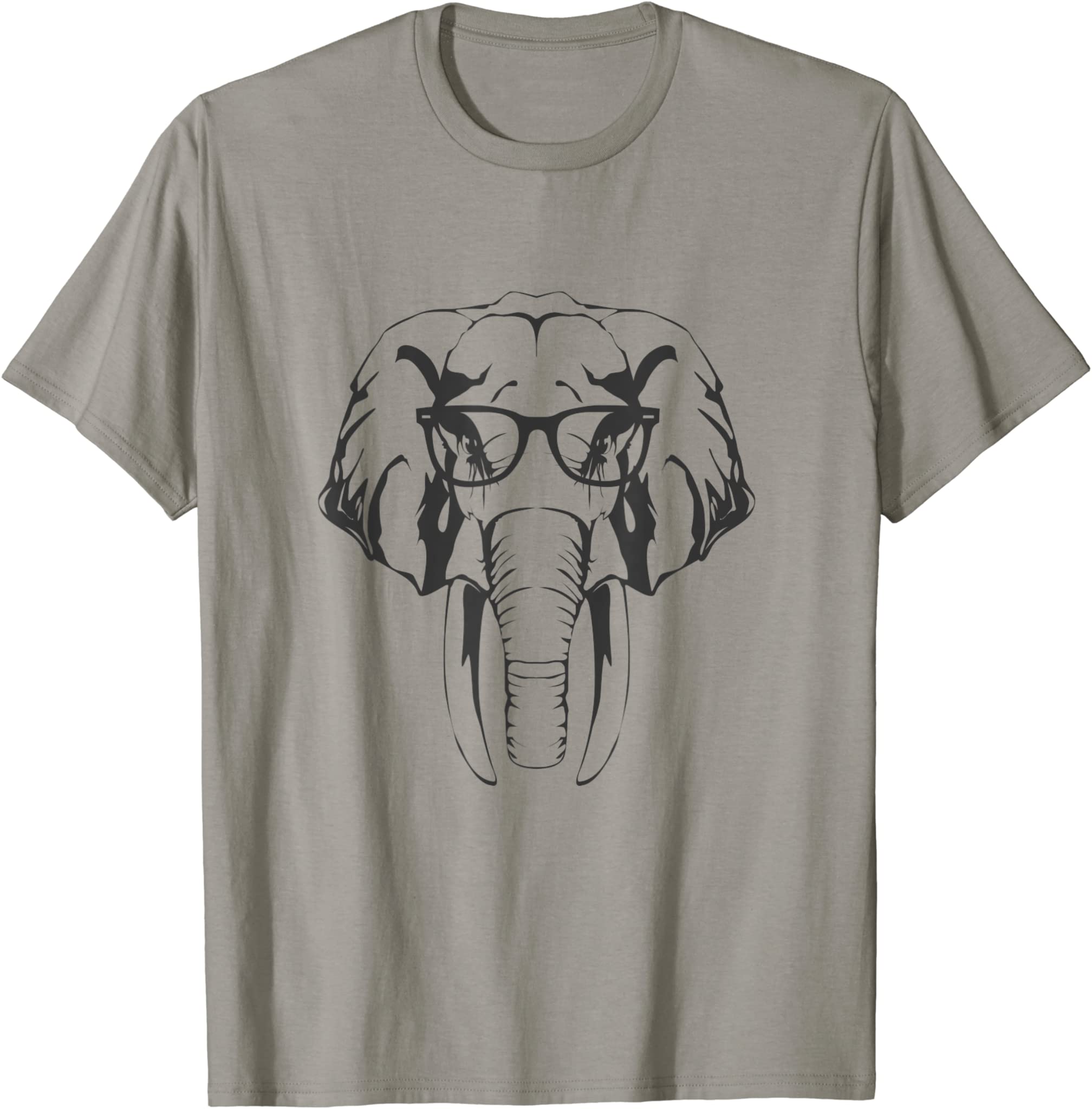 Vintage Hipster Elephant In Spectacles Eye Glasses Gift T-Shirt