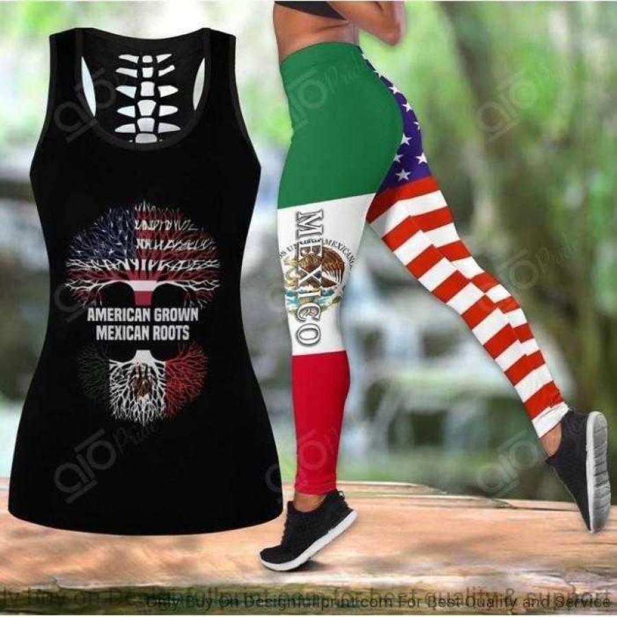 American Grown Mexican Roots Tank Top Legging Set