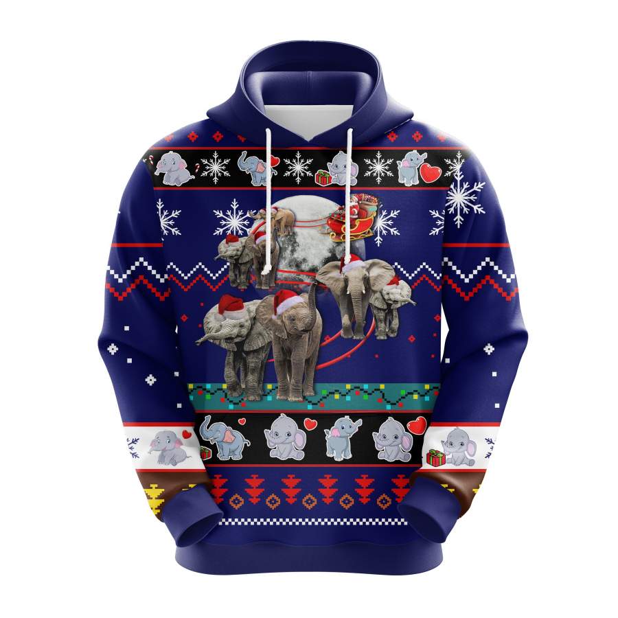 Elephent Christmas Noel Mc Ugly Hoodie – Amazing Gift idea