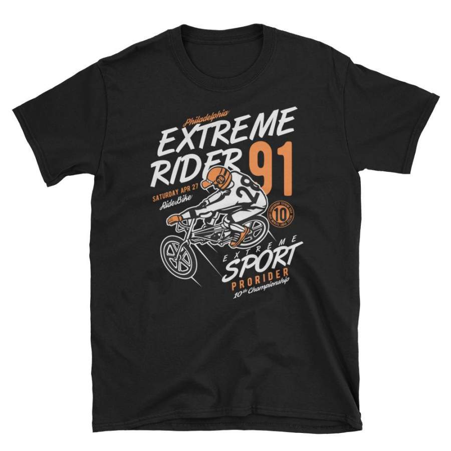 Extreme Rider Extreme Sport Vintage Biker Poster T-Shirt