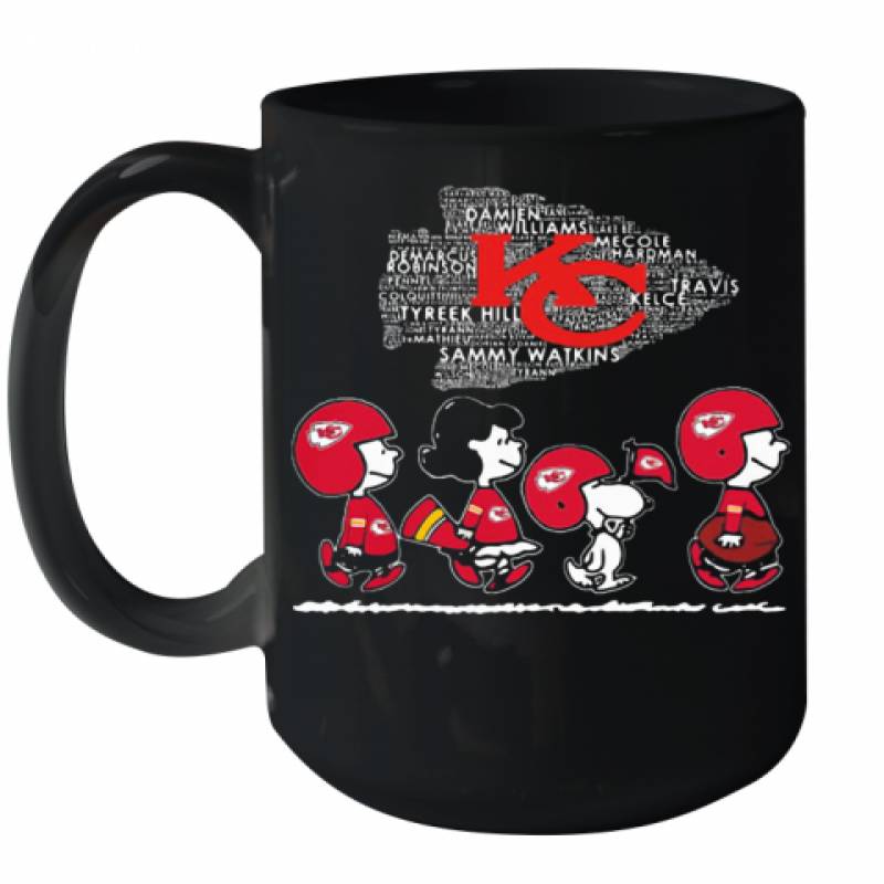 The Peanuts Kansas City Chiefs Team Football Ceramic Mug 15oz