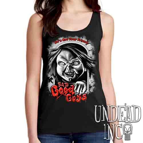 Chucky Bad Guys Black & Grey – Ladies Singlet Tank