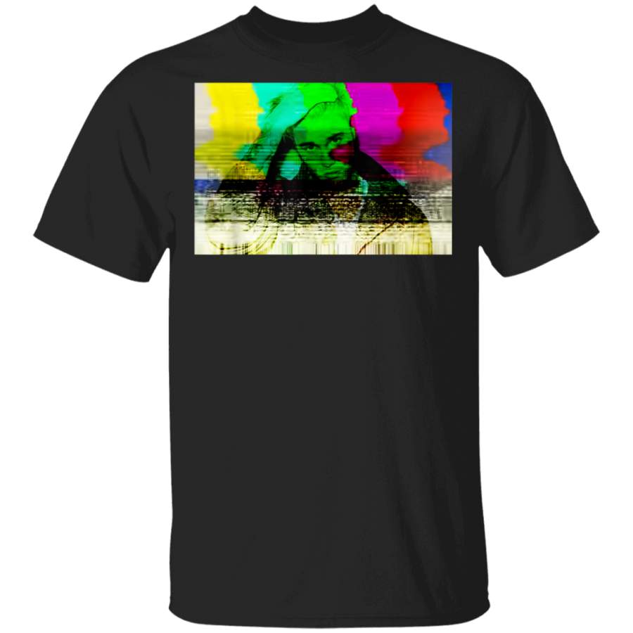 Justin Bieber Official Glitch Photo Rainbow TShirt