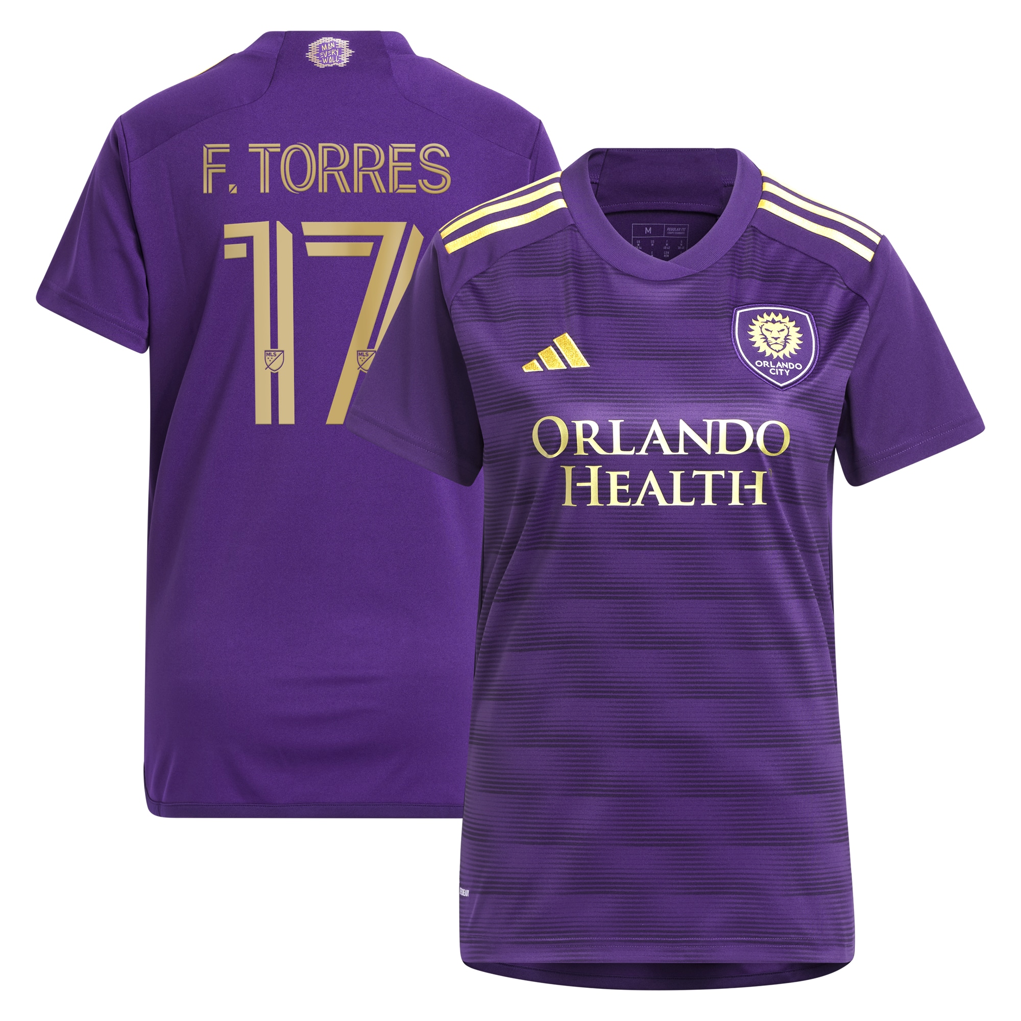 Facundo Torres Orlando City SC Women's 2023 The Wall Kit Replica Player Jersey – Purple