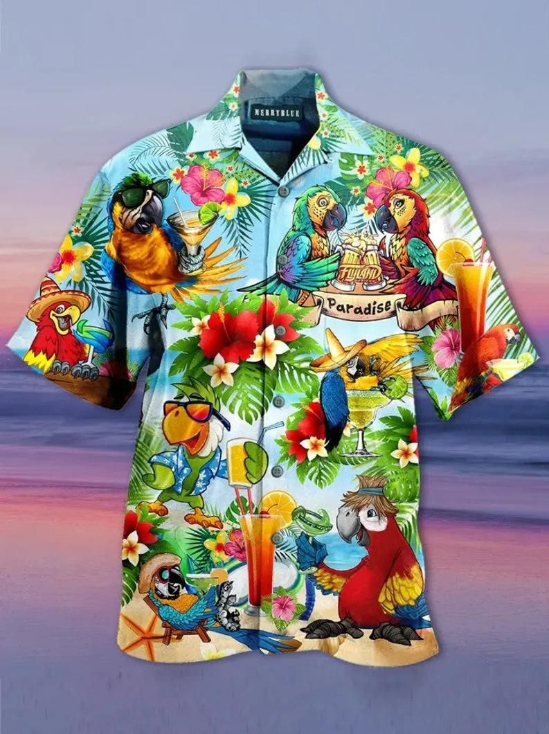 Parrot Multicolor Nice Design Hawaii Shirt Ha104246