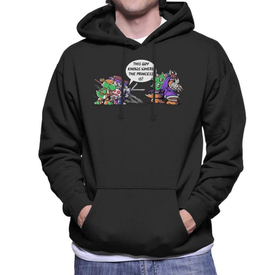 Super Ninja Bros TMNT Super Mario Men’s Hooded Sweatshirt