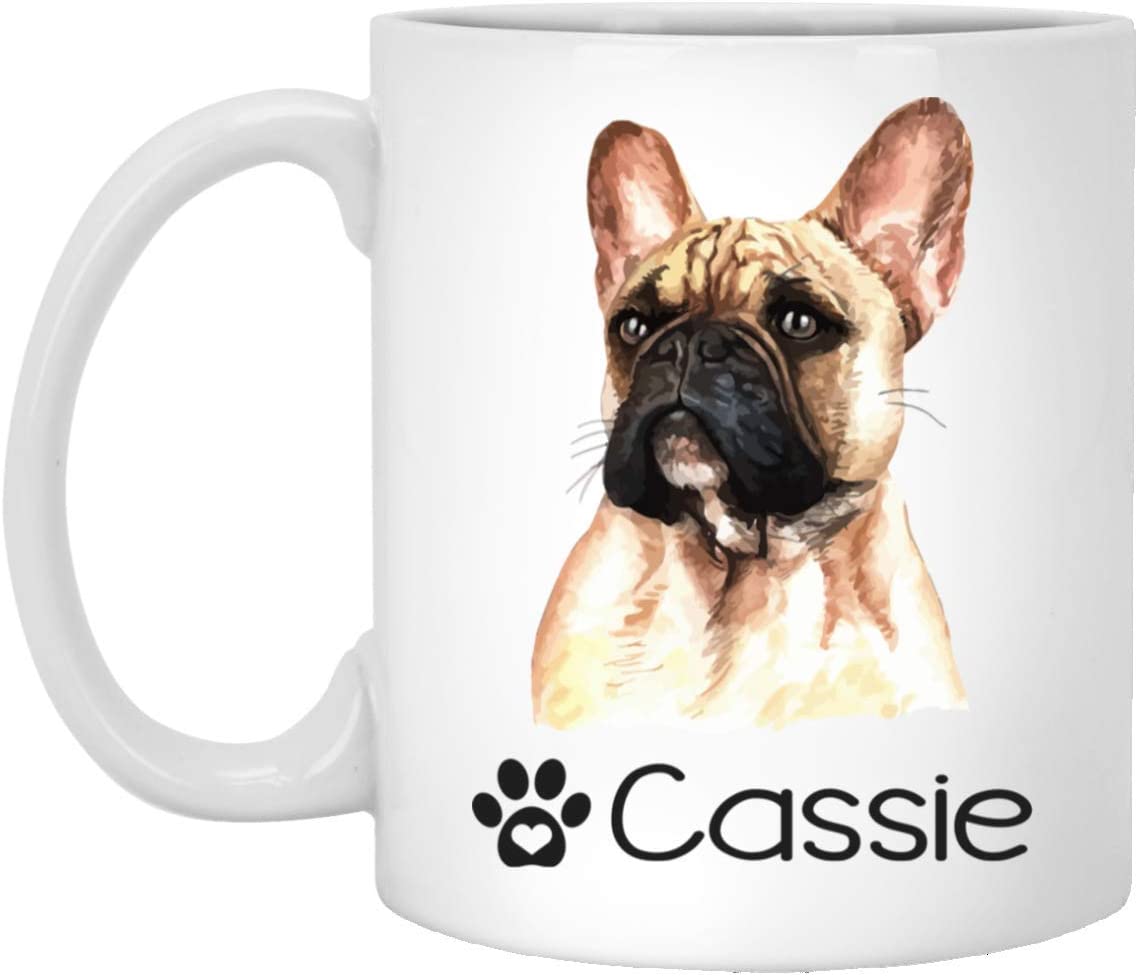 Personalized French Bulldog Dog Mug – Pet Owner Gifts For Women – Gifts For Dog Lover – French Bulldog Mom Dad Mugs – Dog Cups 11Oz