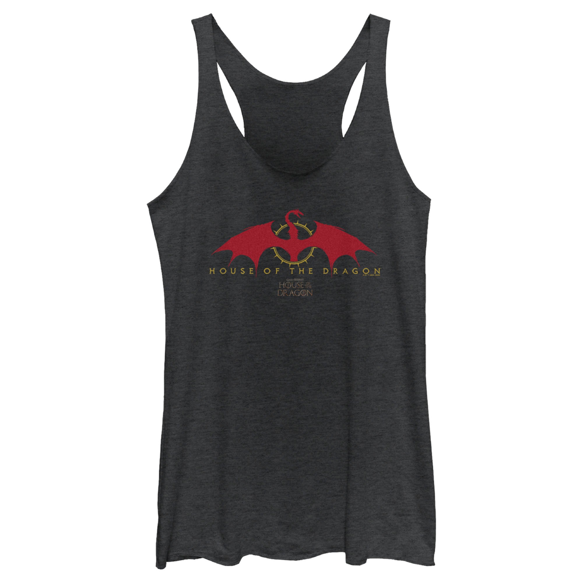 Women’S Game Of Thrones: House Of The Dragon Red Dragon Logo Racerback Tank Top