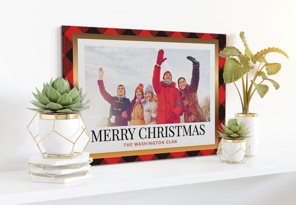 ViticStore™ Merry To The World, Personalize Picture – Christmas canvas for decor, family gift, home decor, christmas gift