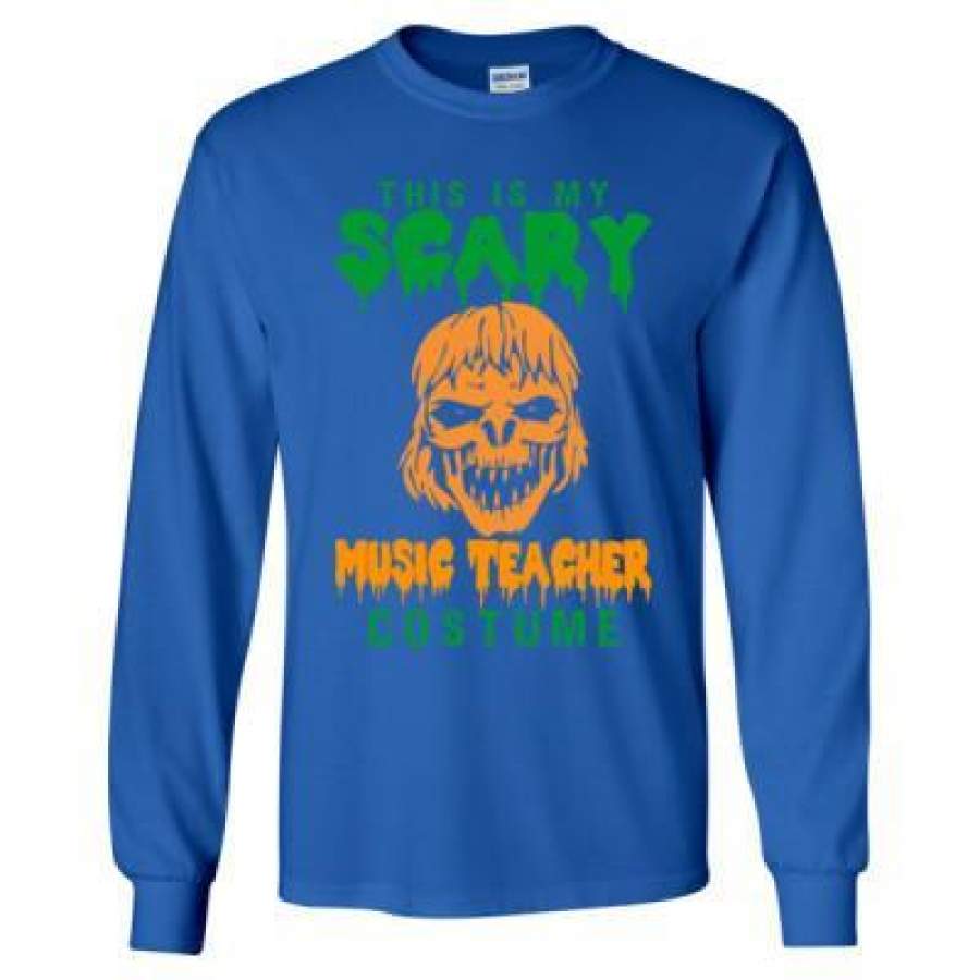 AGR Halloween This Is My Scary Music Teacher Costume – Long Sleeve T-Shirt