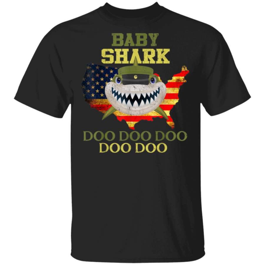 Army Shark Baby Gift Lover Shirts Veterans Day TShirt