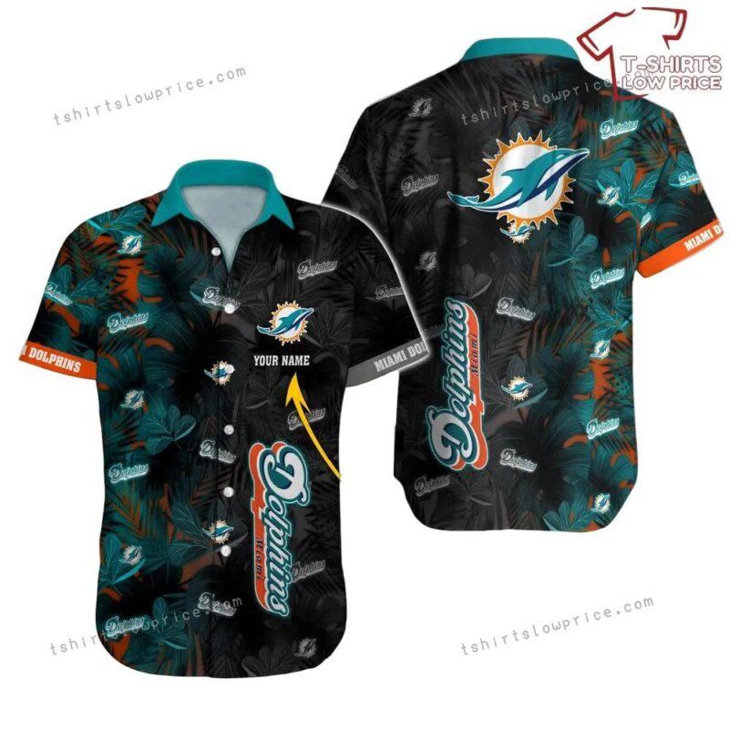 Miami Dolphins Nfl Hawaii Shirt Nfl Football Custom Name Hawaiian Shirt Cheap For Men Women