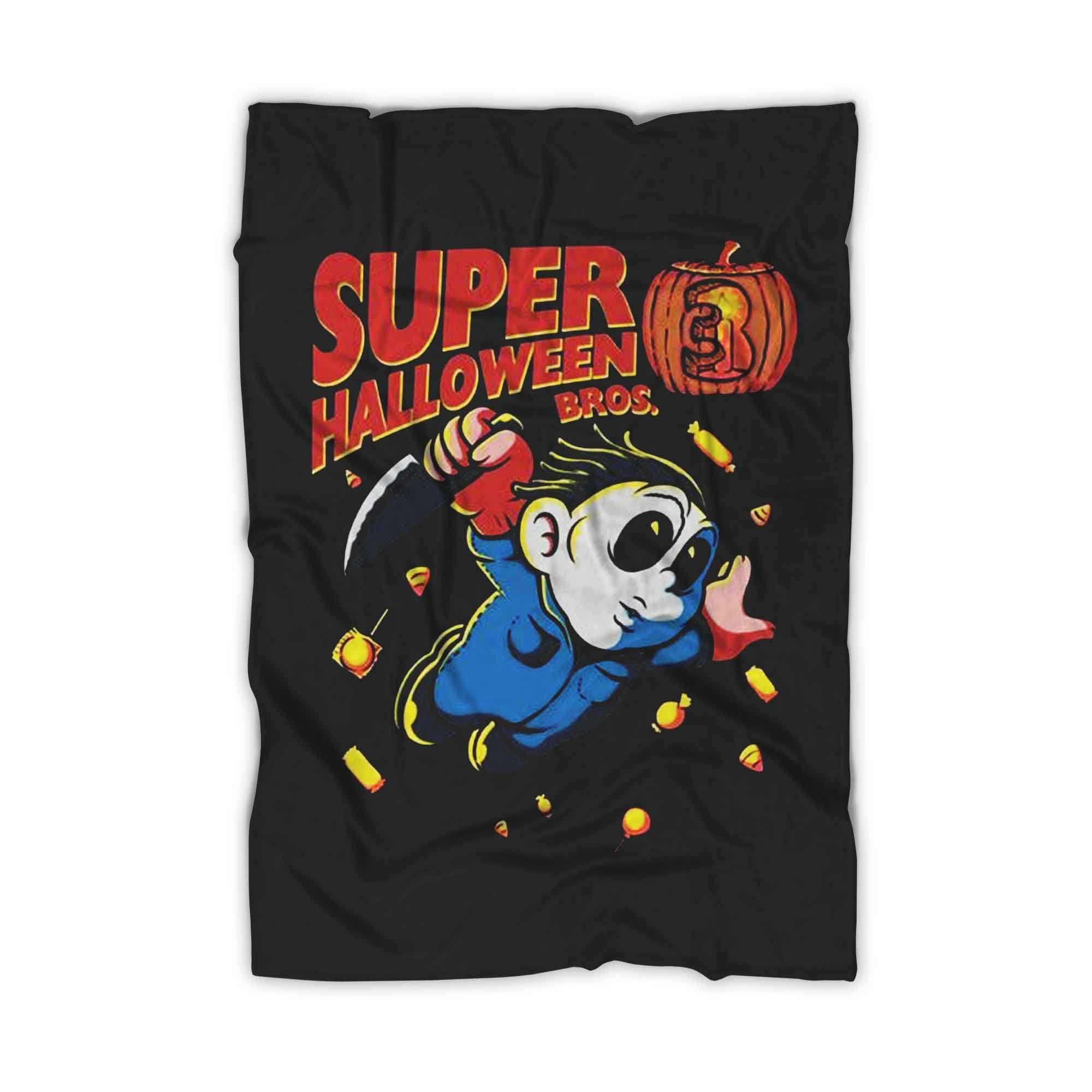 Super Halloween Bros Jason Blanket