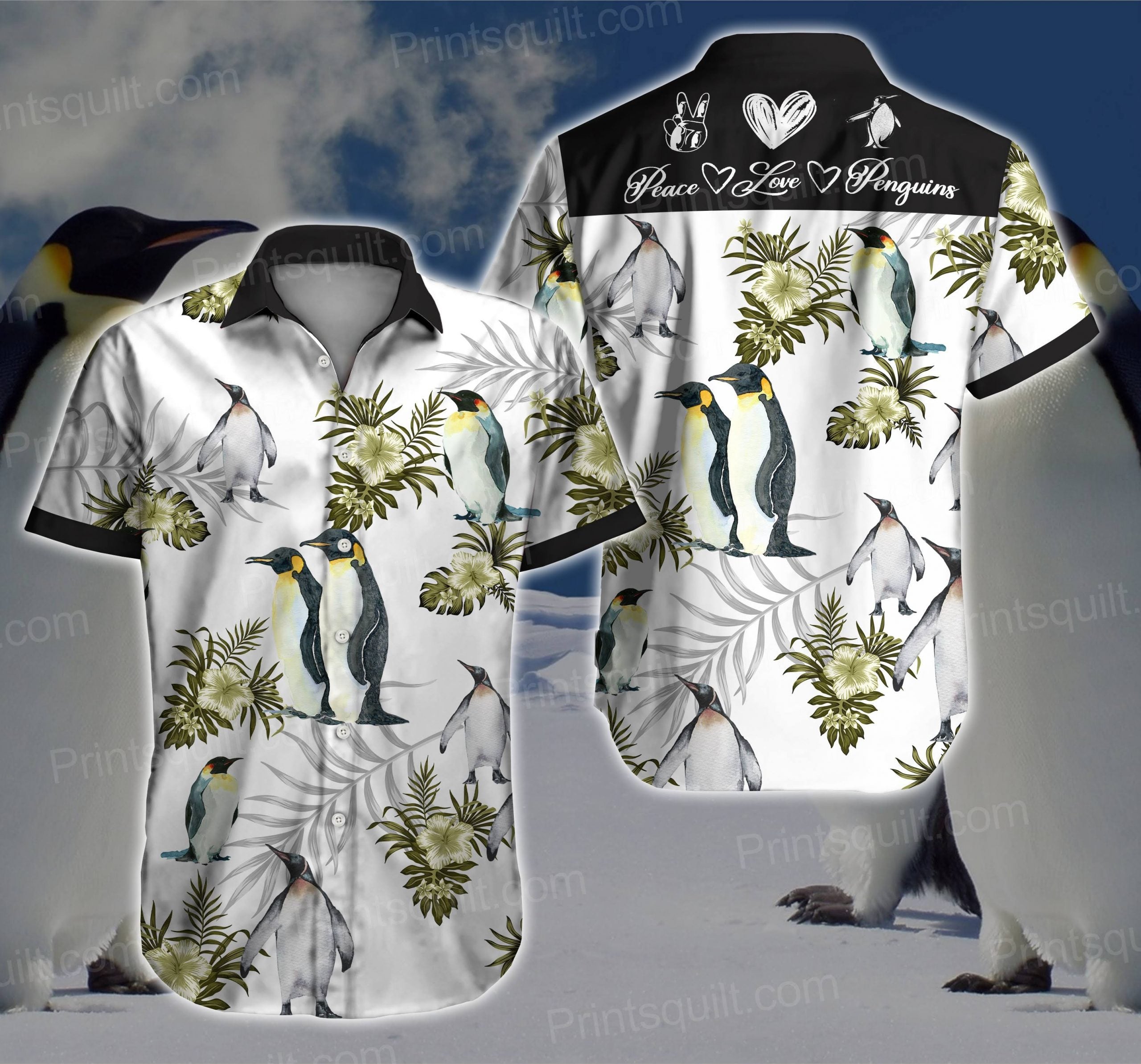 Penguins Lovers All Over Printed Hawaiian Shirt Size S – 5Xl