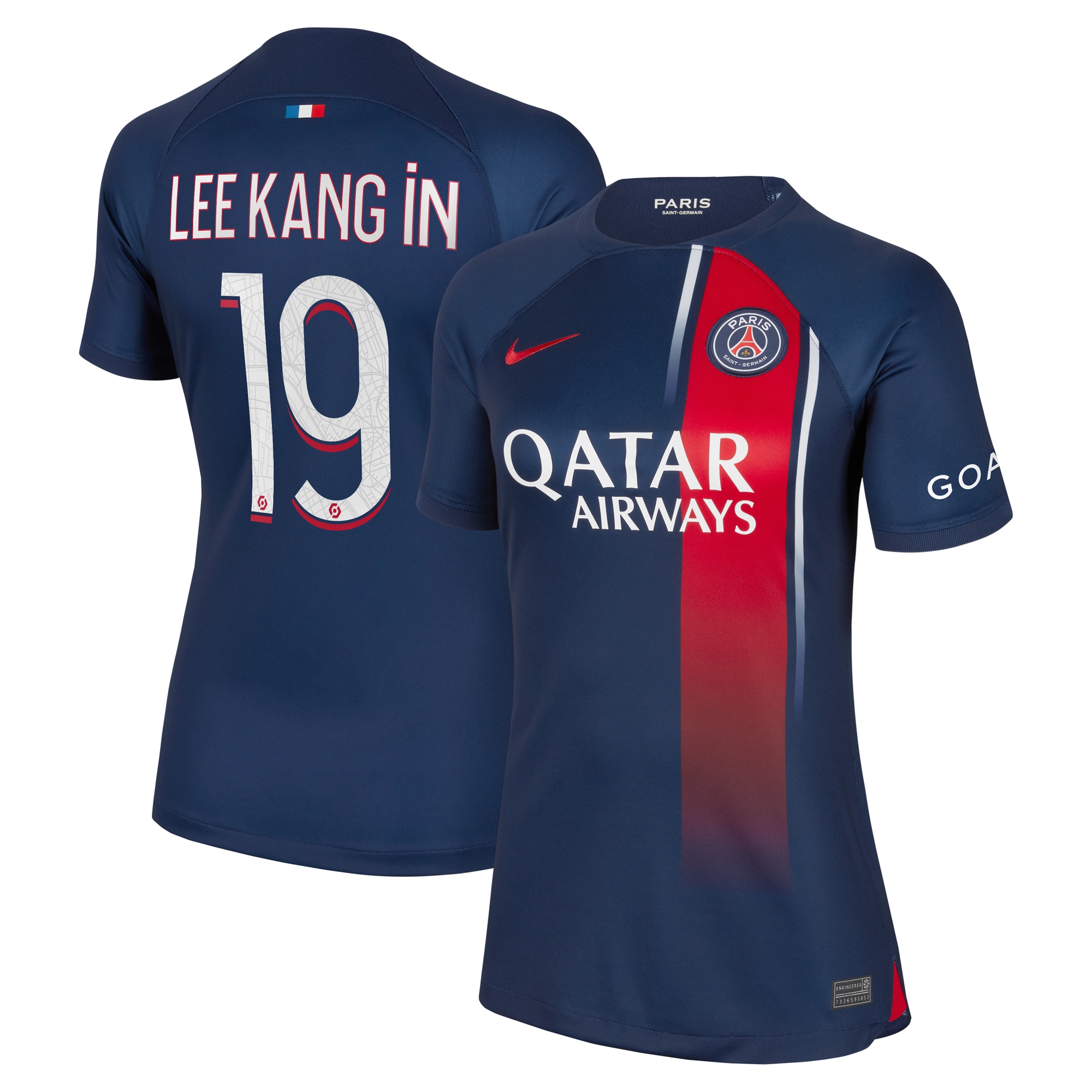 Lee Kang In Paris Saint-Germain Women's 2023/24 Home Replica Player Jersey – Navy