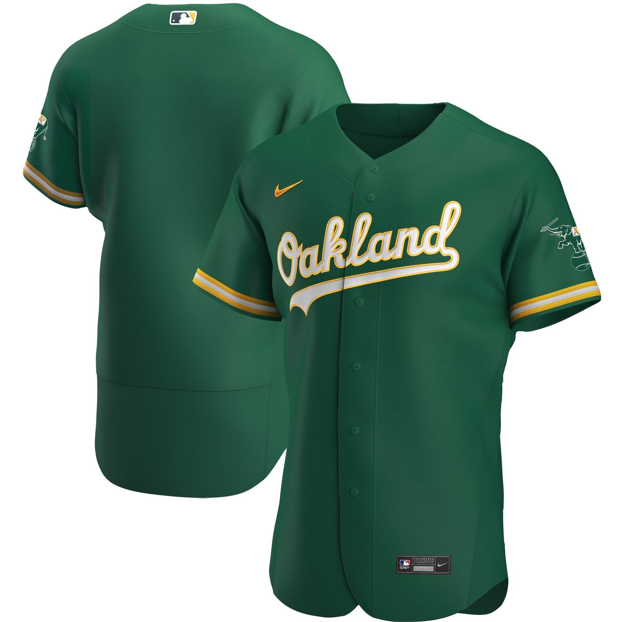 Oakland Athletics Authentic Team Jersey – Kelly Green