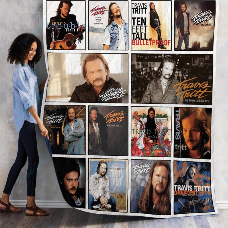 Travis Tritt Albums Quilt Blanket 01