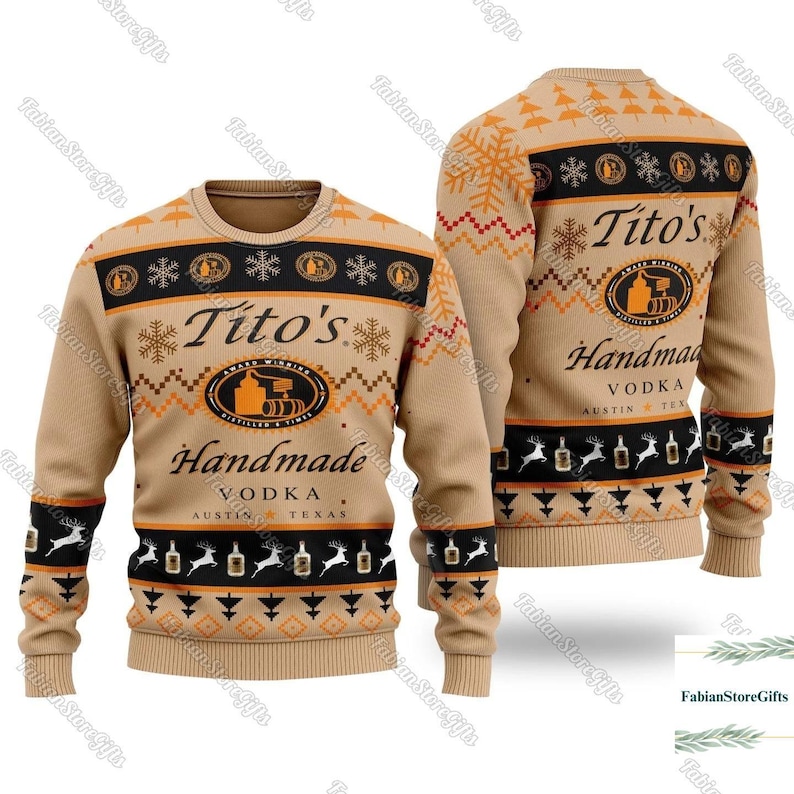 Ugly Christmas Christmas Titos Vodka Ugly Sweater, Tito Xmas Sweater, Tito’s Woman Sweater, Christmas Sweater For Men, Tito Shirt, Holiday Sweater