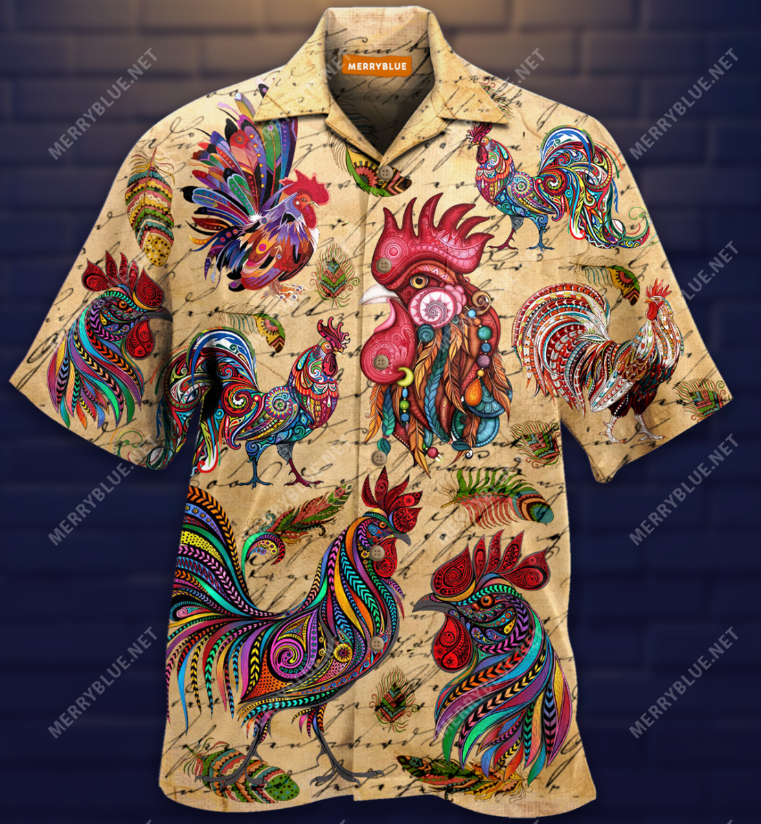 Roosters Are My Spirit Animal Unisex Hawaiian Shirt