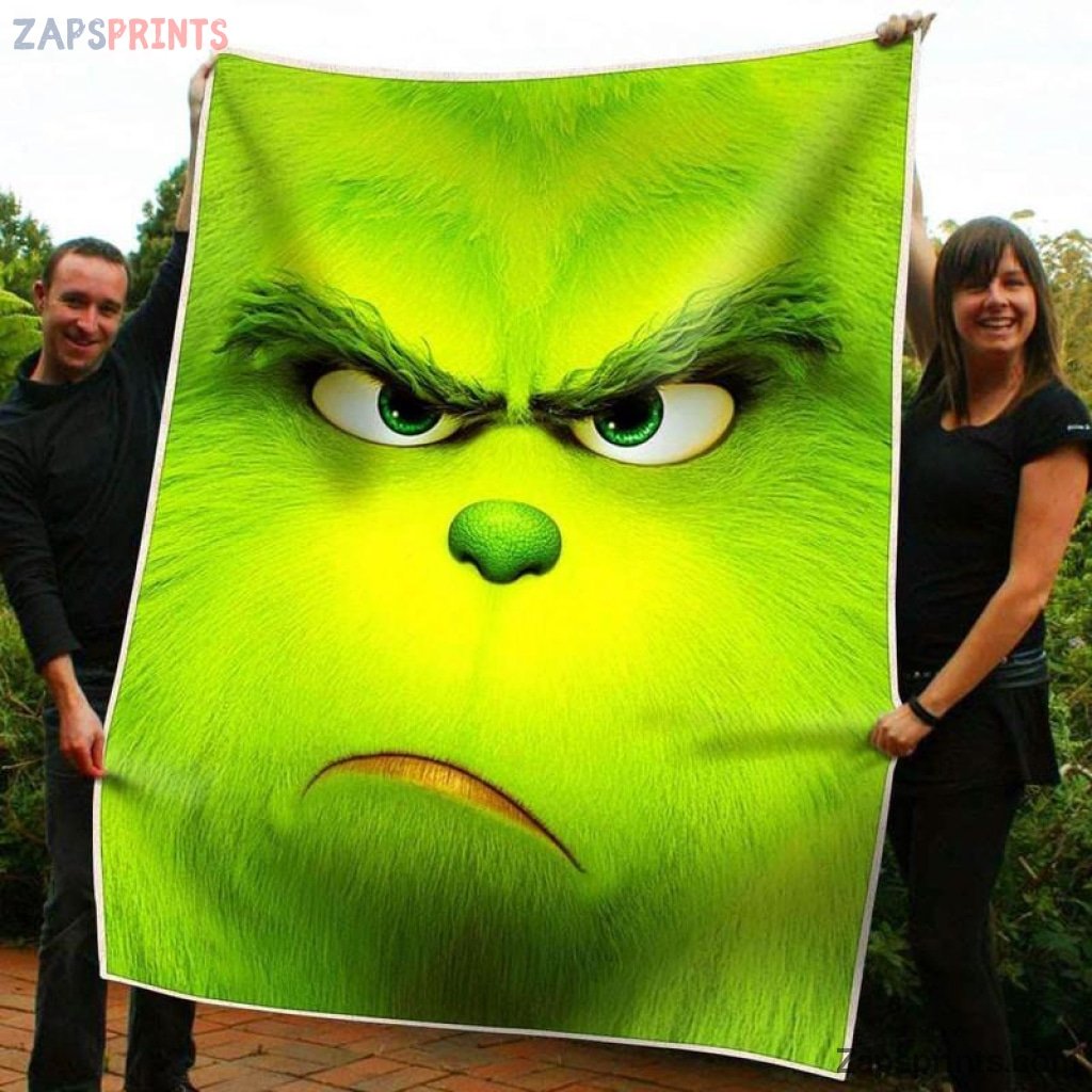 Grinch Full Face Blanket