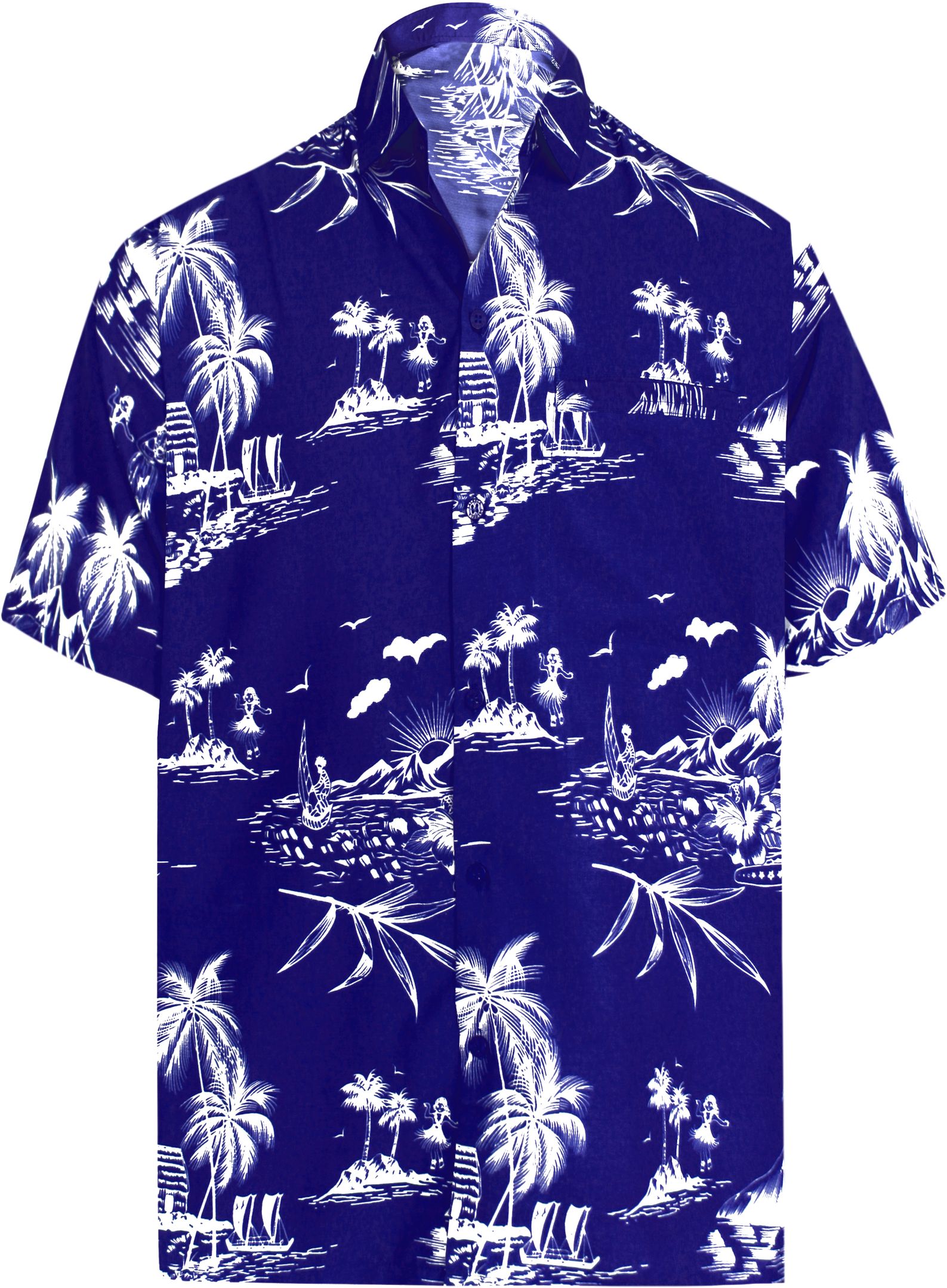 Palm Tree Blue Unique Design Hawaii Shirt Ha10385