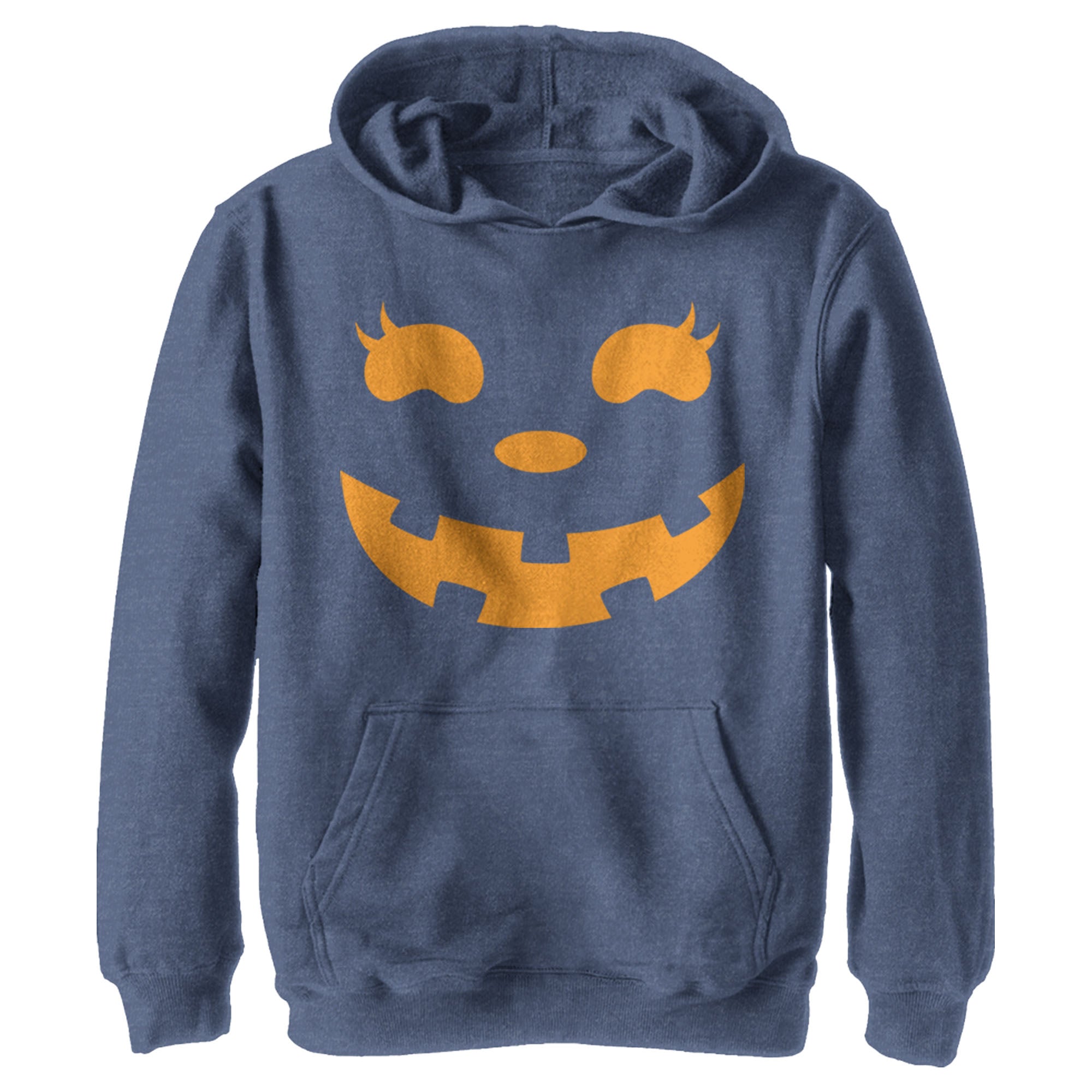 Chin Up Boy’S Halloween Jack O’ Lantern Face  Pull Over Hoodie