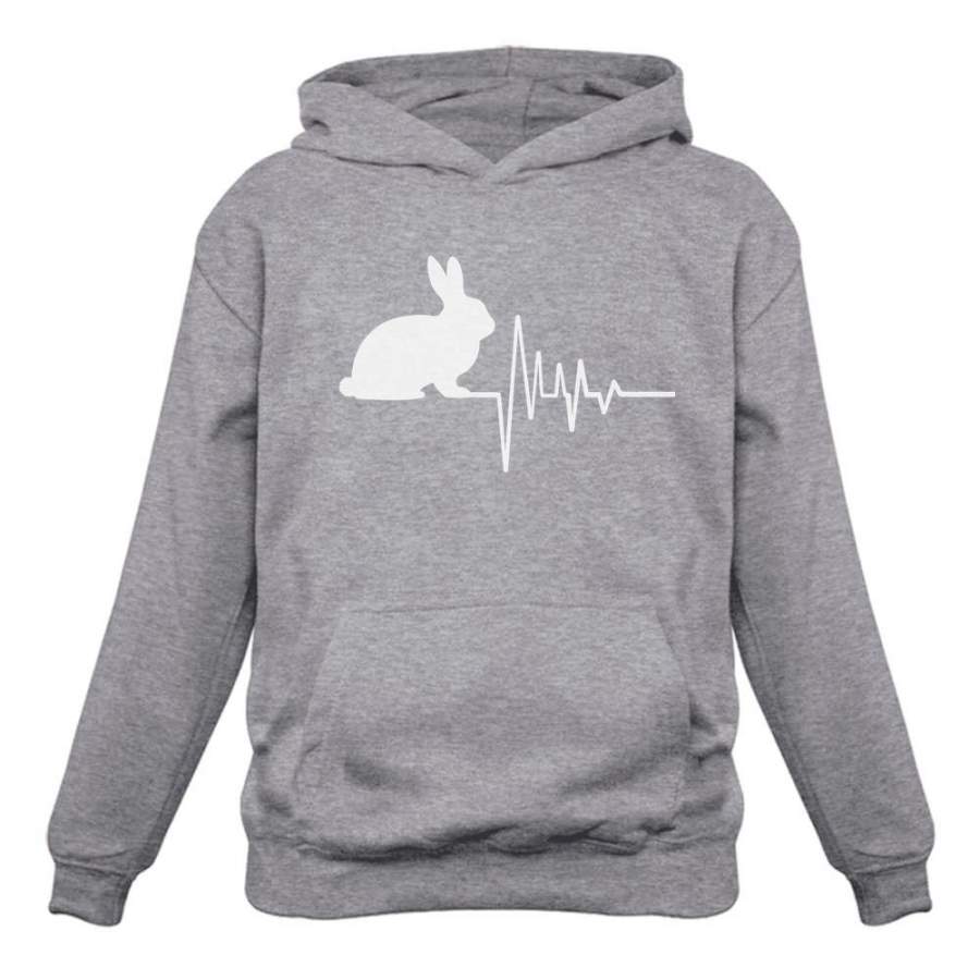 Rabbit Pulse Cute Easter Bunny Lovers Gift Idea Hoodie