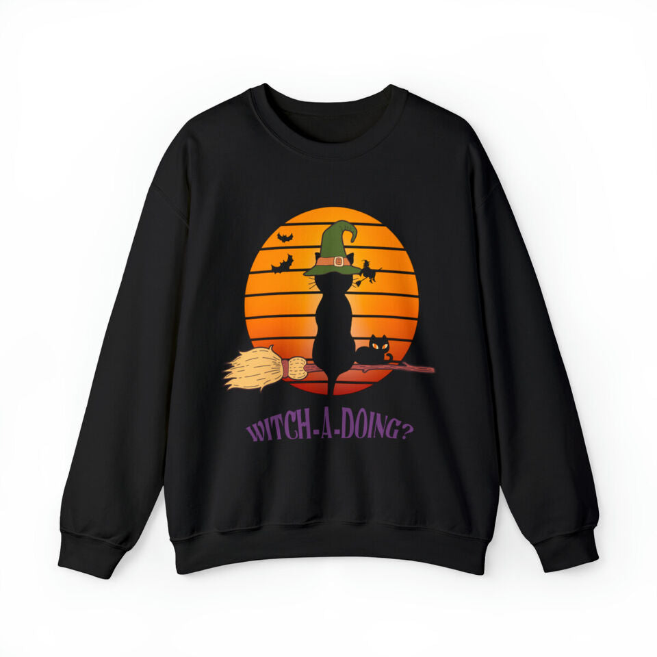 Halloween Witch Crewneck Sweatshirt All Over Print Sweatshirt For Women Sweatshirt For Men Sws1277