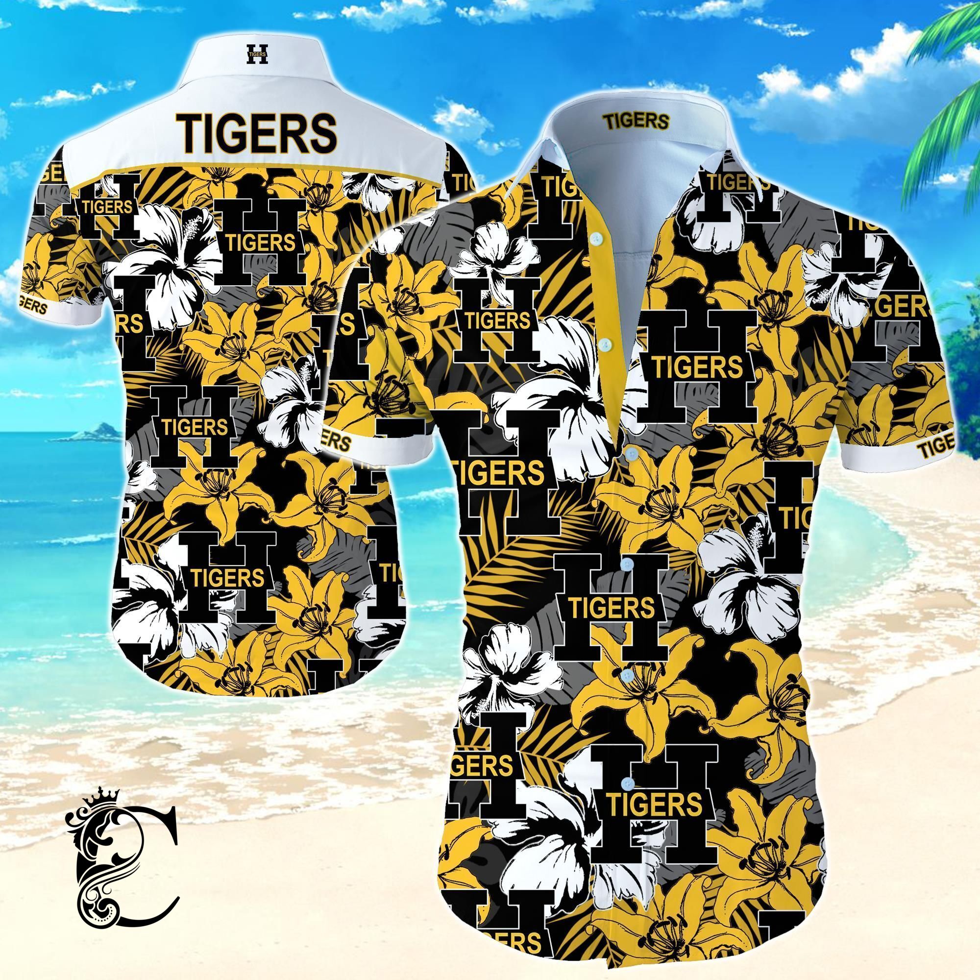 Beach Shirt Hamilton Tigers Hawaiian Shirt- Chillicothemall